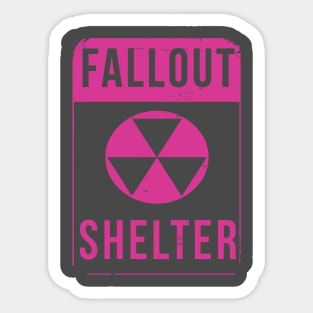 Fallout Shelter (Pink) Sticker